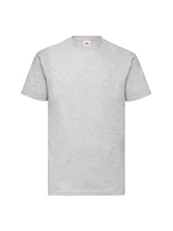 Pánske bavlnené tričko melírové šedé bez potlače Fruit of the Loom The Essential Tee: Kvalitné Unisex Tričko 165g | Fruitshop