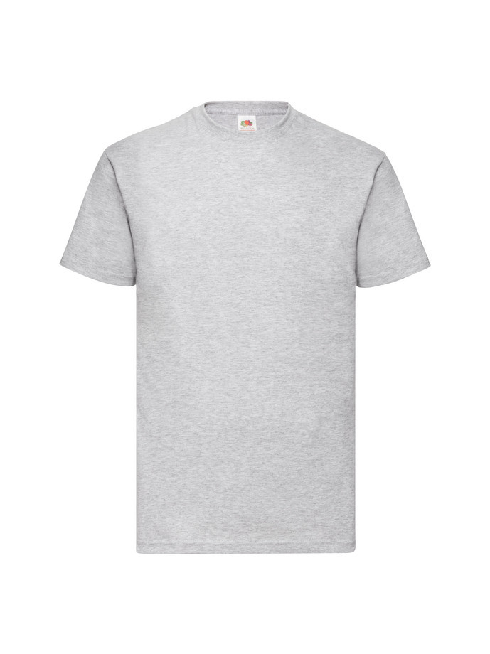 Pánske bavlnené tričko melírové šedé bez potlače Fruit of the Loom The Essential Tee: Kvalitné Unisex Tričko 165g | Fruitshop