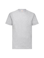Pánske bavlnené tričko melírové šedé bez potlače Fruit of the Loom The Essential Tee: Kvalitné Unisex Tričko 165g | Fruitshop