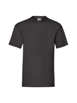 Pánske bavlnené tričko čierne bez potlače Fruit of the Loom The Essential Tee: Kvalitné Unisex Tričko 165g | Fruitshop