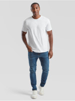 Pánske bavlnené tričko biele bez potlače Fruit of the Loom The Essential Tee: Kvalitné Unisex Tričko 165g | Fruitshop