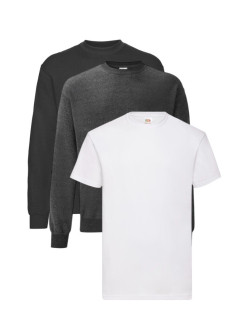 Trio Systém: 2x Mikina + 1x Tričko | Výhodný Unisex Set | Fruitshop