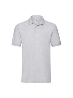 Polokošeľa pánska melírová šedá Premium: 180g bavlna piqué, ktorá drží tvar | Fruitshop