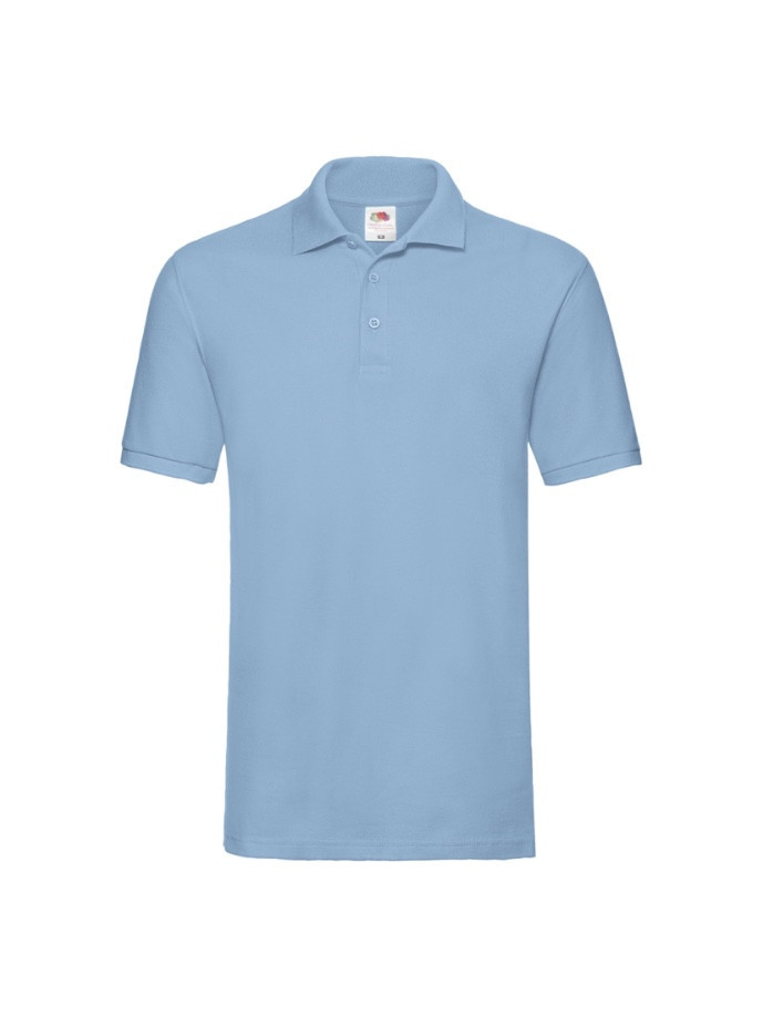 Polokošeľa pánska Premium modrá: 180g bavlna piqué, ktorá drží tvar | Fruitshop