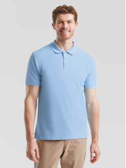 Polokošeľa pánska Premium modrá: 180g bavlna piqué, ktorá drží tvar | Fruitshop