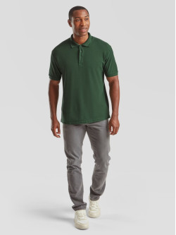 Polokošeľa pánska zelená Premium: 180g bavlna piqué, ktorá drží tvar | Fruitshop