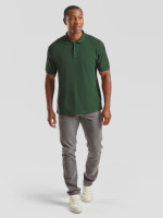 Polokošeľa pánska zelená Premium: 180g bavlna piqué, ktorá drží tvar | Fruitshop