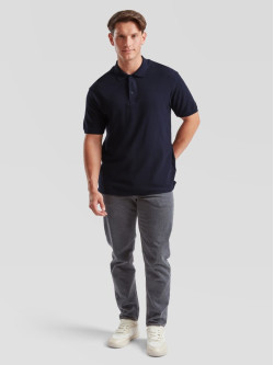 Polokošeľa pánska tmavomodrá Premium: 180g bavlna piqué, ktorá drží tvar | Fruitshop