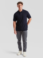 Polokošeľa pánska tmavomodrá Premium: 180g bavlna piqué, ktorá drží tvar | Fruitshop