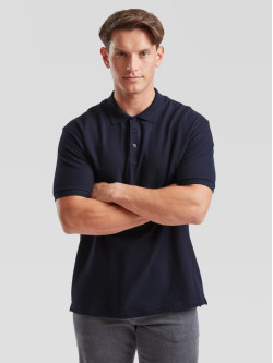 Polokošeľa pánska tmavomodrá Premium: 180g bavlna piqué, ktorá drží tvar | Fruitshop