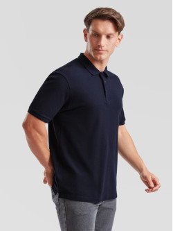 Polokošeľa pánska tmavomodrá Premium: 180g bavlna piqué, ktorá drží tvar | Fruitshop