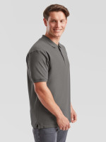 Polokošeľa pánska šedá Premium: 180g bavlna piqué, ktorá drží tvar | Fruitshop