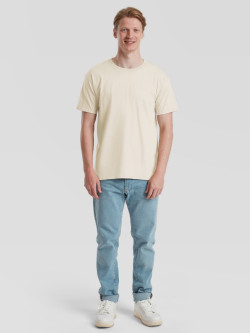 Prémiové Unisex pánske bavlnené Tričko Bez potlače Prírodné natural 195g | Fruitshop