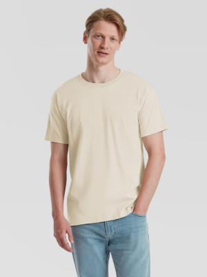 Prémiové Unisex pánske bavlnené Tričko Bez potlače Prírodné natural 195g | Fruitshop