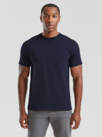 Pánske Unisex pevné  bavlnené Tričko Bez potlače Fruit of the Loom Tmavomodré 205g | Fruitshop
