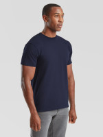 Pánske Unisex pevné  bavlnené Tričko Bez potlače Fruit of the Loom Tmavomodré 205g | Fruitshop