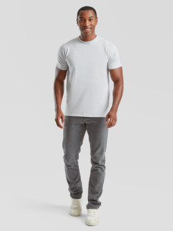 Pánske Unisex pevné  bavlnené Tričko Bez potlače Fruit of the Loom Melírové 205g | Fruitshop