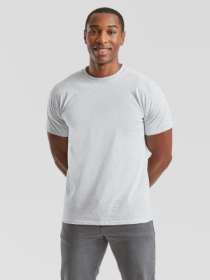 Pánske Unisex pevné  bavlnené Tričko Bez potlače Fruit of the Loom Melírové 205g | Fruitshop