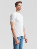 Pánske Unisex pevné  bavlnené Tričko Bez potlače Fruit of the Loom Biele 205g | Fruitshop